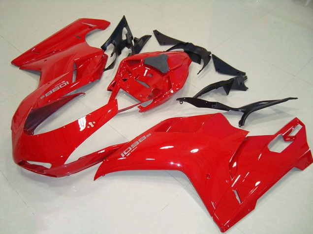 Red 2007-2014 Ducati 1098 Motorcycle Fairings Red 2007-2014 Ducati 1098 Motorcycle Fairings