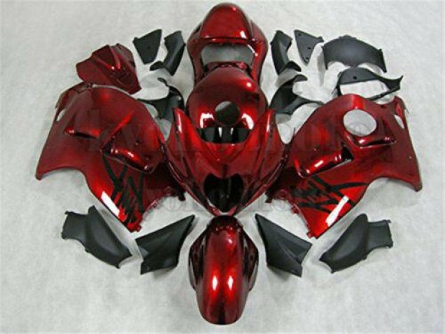 Red Black 1996-2007 Suzuki GSXR 1300 Hayabusa Motorcycle Fairings