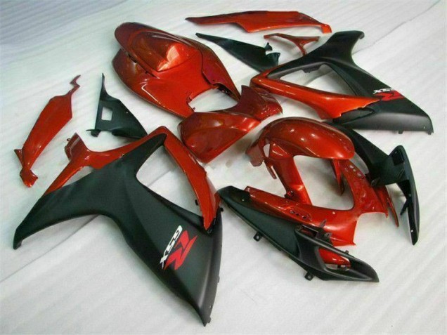 Red Black 2006-2007 Suzuki GSXR 600/750 Full Motorcycle Fairing Kits