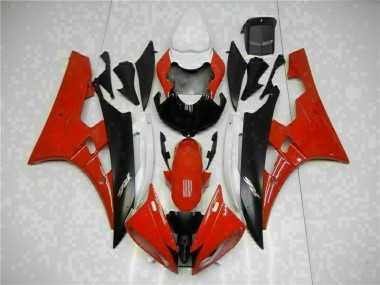 Red Black 2006-2007 Yamaha YZF R6 Motorcycle Fairings