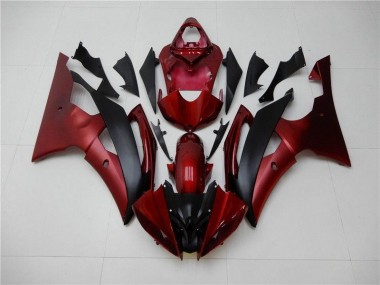 Red Black 2008-2016 Yamaha YZF R6 Motorcycle Fairing