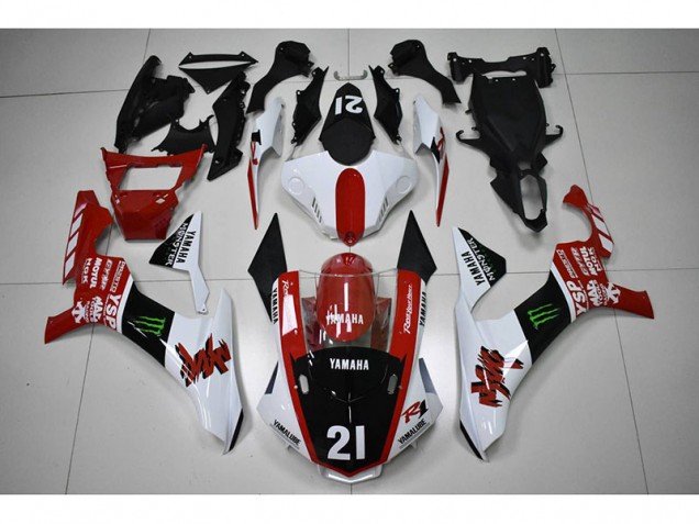 Red Black 21 2015-2019 Yamaha YZF R1 Motorcycle Fairings Red Black 21 2015-2019 Yamaha YZF R1 Motorcycle Fairings
