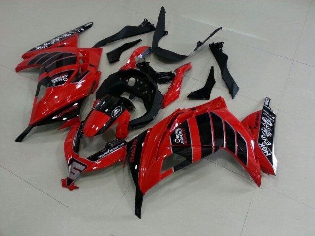 Red Black Airfore 2013-2016 Kawasaki ZX300R Motorcycle Fairings Red Black Airfore 2013-2016 Kawasaki ZX300R Motorcycle Fairings