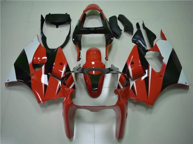 Red Black White 2000-2002 Kawasaki ZX6R Motorcycle Fairings Red Black White 2000-2002 Kawasaki ZX6R Motorcycle Fairings