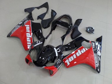 Red Jordan 2001-2003 Honda CBR600 F4i Motorcycle Fairings