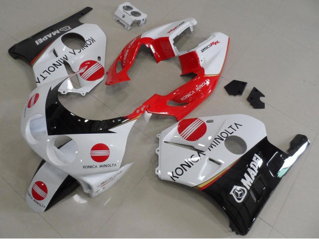 Red Konica 1991-1998 Honda CBR250RR MC22 Motorcycle Fairings Red Konica 1991-1998 Honda CBR250RR MC22 Motorcycle Fairings