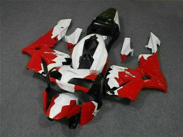 Red White 2003-2004 Honda CBR600RR Motorcycle Fairing Red White 2003-2004 Honda CBR600RR Motorcycle Fairing