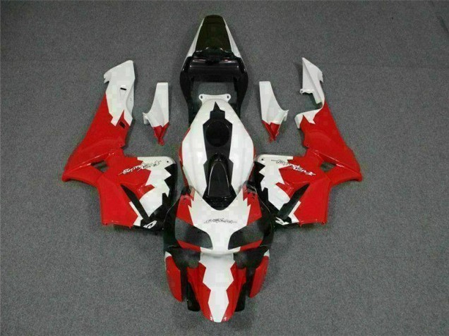 Red White 2003-2004 Honda CBR600RR Motorcycle Fairing Red White 2003-2004 Honda CBR600RR Motorcycle Fairing
