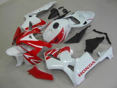 Red White 2005-2006 Honda CBR600RR Full Motorcycle Fairing Kits