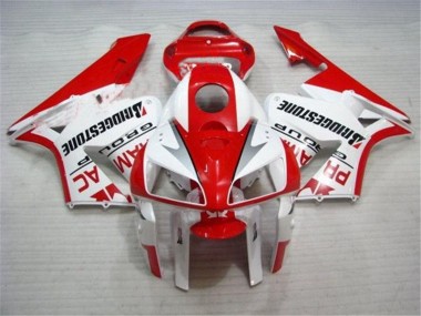 Red White 2005-2006 Honda CBR600RR Motorcycle Fairing Kits