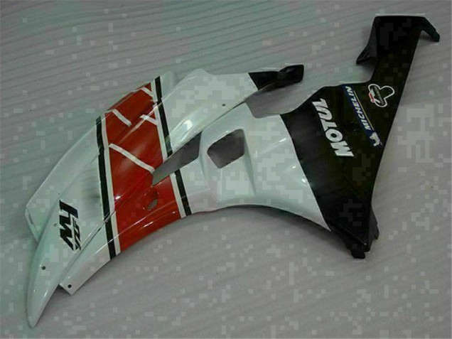 Red White 2006-2007 Yamaha YZF R6 Motorcycle Fairing & Bodywork