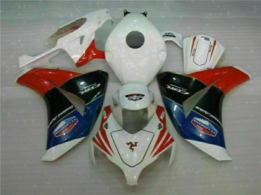 Red White 2008-2011 Honda CBR1000RR Motorcycle Fairing