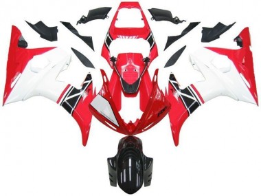 Red White Black 2003-2005 Yamaha YZF R6 Motorcycle Fairing