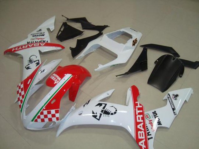 Red White Flag 2002-2003 Yamaha YZF R1 Motorcycle Fairings Red White Flag 2002-2003 Yamaha YZF R1 Motorcycle Fairings
