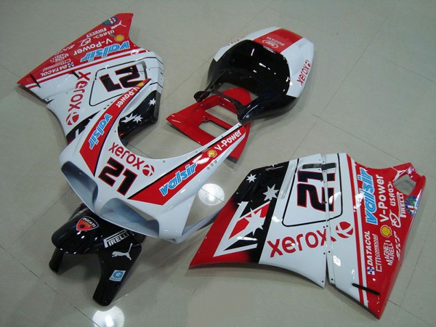 Red White Xerox 21 1993-2005 Ducati 748 916 996 996S Motorcycle Bodywork Red White Xerox 21 1993-2005 Ducati 748 916 996 996S Motorcycle Bodywork