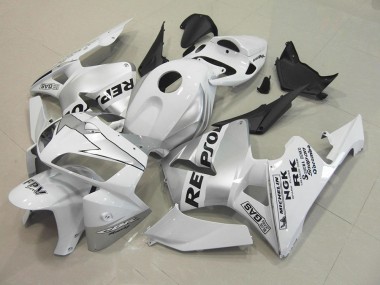Repsol White Silver 2005-2006 Honda CBR600RR Motorcycle Fairings
