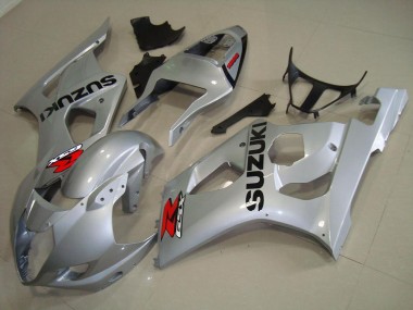 Silver 2003-2004 Suzuki GSXR 1000 Motorcycle Bodywork