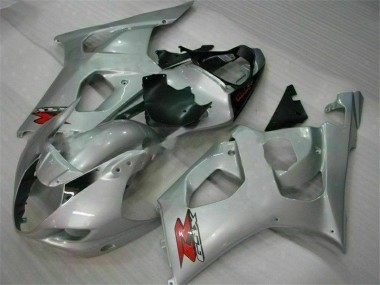 Silver 2003-2004 Suzuki GSXR 1000 Motorcycle Fairings