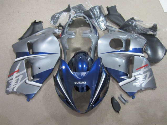 Silver Blue 1996-2007 Suzuki GSXR 1300 Hayabusa Motorcycle Fairings Silver Blue 1996-2007 Suzuki GSXR 1300 Hayabusa Motorcycle Fairings