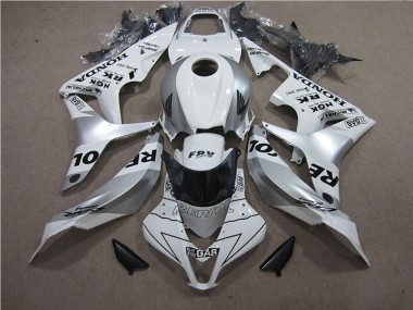 Silver Repsol 2007-2008 Honda CBR600RR Motorcycle Fairings