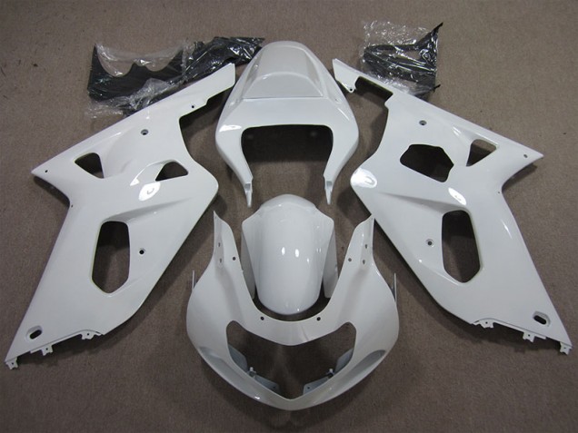 White 2001-2003 Suzuki GSXR 600 Motorcycle Fairings