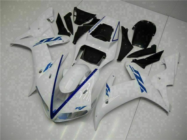 White 2002-2003 Yamaha YZF R1 Motorcycle Fairings White 2002-2003 Yamaha YZF R1 Motorcycle Fairings