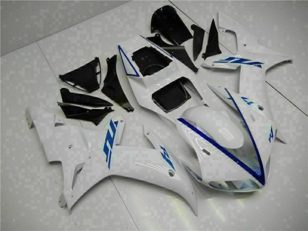 White 2002-2003 Yamaha YZF R1 Motorcycle Fairings White 2002-2003 Yamaha YZF R1 Motorcycle Fairings