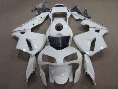White 2003-2004 Honda CBR600RR Aftermarket Motorcycle Fairings