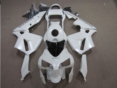 White 2005-2006 Honda CBR600RR Aftermarket Motorcycle Fairings