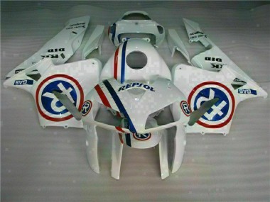 White 2005-2006 Honda CBR600RR Motorcycle Fairing Kits & Plastic