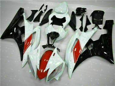 White 2006-2007 Yamaha YZF R6 Motorcycle Fairings