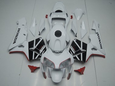 White Black 2003-2004 Honda CBR600RR Motorcycle Fairings