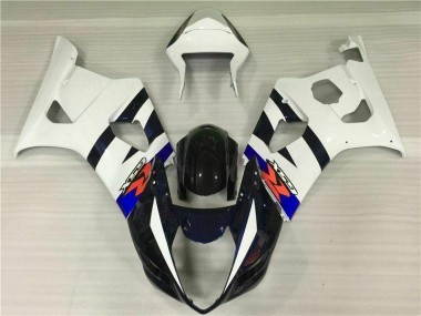 White Black 2003-2004 Suzuki GSXR 1000 Motorcycle Fairing Kits