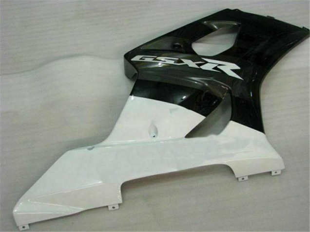 White Black 2003-2004 Suzuki GSXR 1000 Motorcycle Fairing White Black 2003-2004 Suzuki GSXR 1000 Motorcycle Fairing