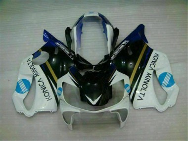 White Black 2004-2007 Honda CBR600 F4i Motorcycle Fairing