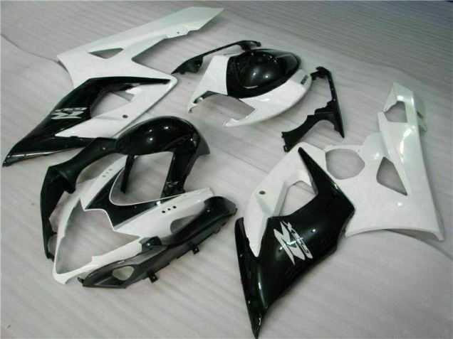White Black 2005-2006 Suzuki GSXR 1000 Motorcycle Bodywork