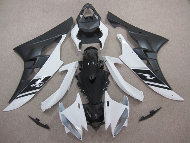 White Black 2006-2007 Yamaha YZF R6 Motorcycle Fairing Kits White Black 2006-2007 Yamaha YZF R6 Motorcycle Fairing Kits