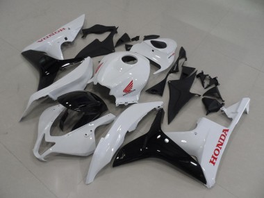 White Black 2007-2008 Honda CBR600RR Motorcycle Fairings