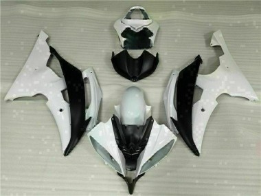 White Black 2008-2016 Yamaha YZF R6 Motorcycle Fairing Kits & Plastic