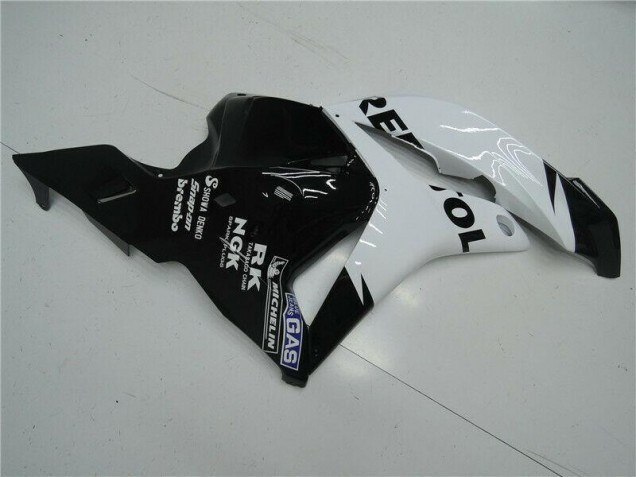 White Black 2009-2012 Honda CBR600RR Motorcycle Fairing
