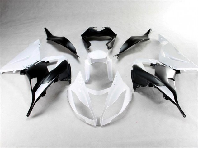 White Black 2013-2018 Kawasaki ZX6R Motorcycle Fairing White Black 2013-2018 Kawasaki ZX6R Motorcycle Fairing