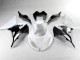 White Black 2013-2018 Kawasaki ZX6R Motorcycle Fairing White Black 2013-2018 Kawasaki ZX6R Motorcycle Fairing