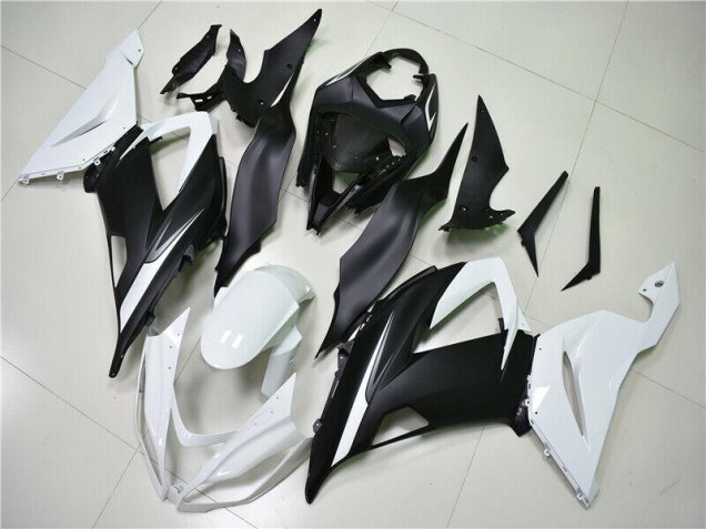 White Black 2013-2018 Kawasaki ZX6R Motorcycle Fairing White Black 2013-2018 Kawasaki ZX6R Motorcycle Fairing
