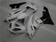 White Black Ninja 2009-2012 Kawasaki ZX6R Motorcycle Fairings