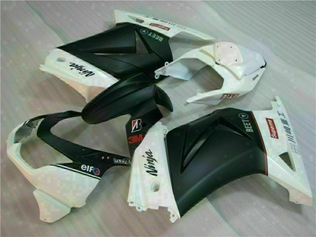 White Black Ninja 3M 2008-2012 Kawasaki EX250 Motorcycle Fairings White Black Ninja 3M 2008-2012 Kawasaki EX250 Motorcycle Fairings