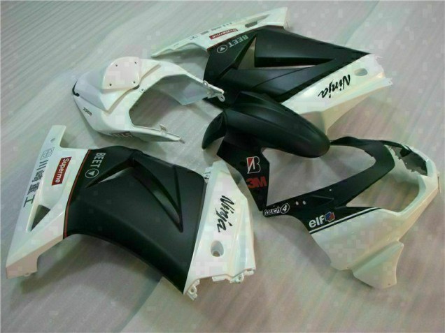 White Black Ninja 3M 2008-2012 Kawasaki EX250 Motorcycle Fairings White Black Ninja 3M 2008-2012 Kawasaki EX250 Motorcycle Fairings