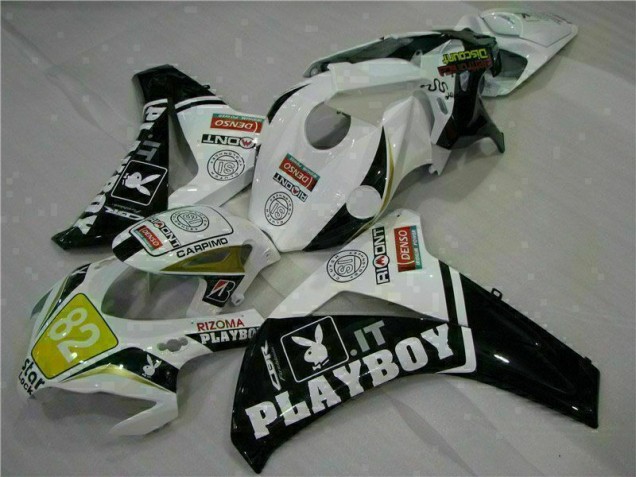 White Black Playboy 2008-2011 Honda CBR1000RR Motorcycle Fairings White Black Playboy 2008-2011 Honda CBR1000RR Motorcycle Fairings