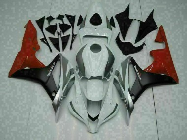White Black Red 2007-2008 Honda CBR600RR Motorcycle Bodywork