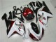 White Black Red 2007-2008 Kawasaki ZX6R Motorcycle Fairings White Black Red 2007-2008 Kawasaki ZX6R Motorcycle Fairings