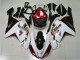 White Black Red 2007-2008 Kawasaki ZX6R Motorcycle Fairings White Black Red 2007-2008 Kawasaki ZX6R Motorcycle Fairings
